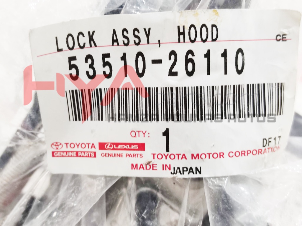 LOCK ASSY, HOOD