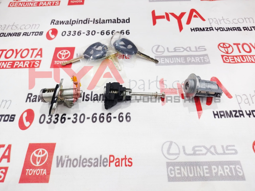 CYLINDER SET, LOCK W/TRANSMITTER HOUSING(LESS MODULE)