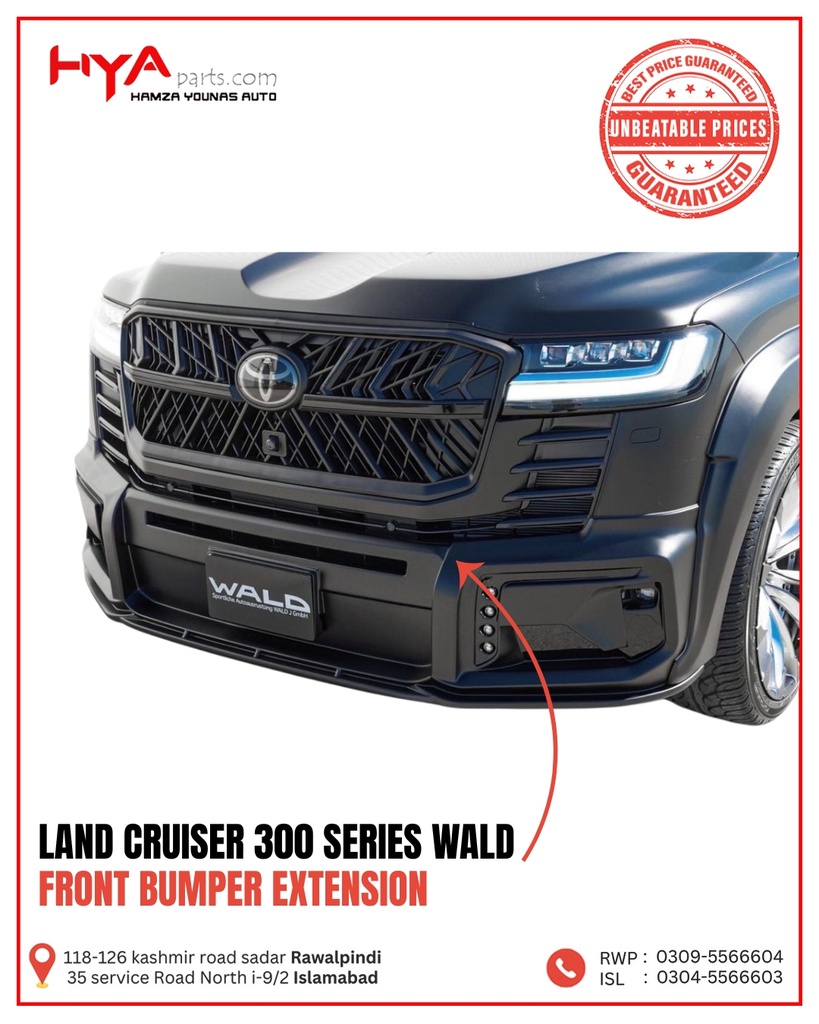 FRONT BUMPER EXTENSION LAND CRUISER 300 WALD