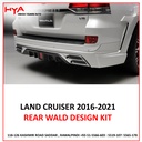 703A-FJ-200-16 WALD [REAR BUMPER EXTENSION LAND CRUISER 2020 (LONG CHROME) BLACK CHINA]