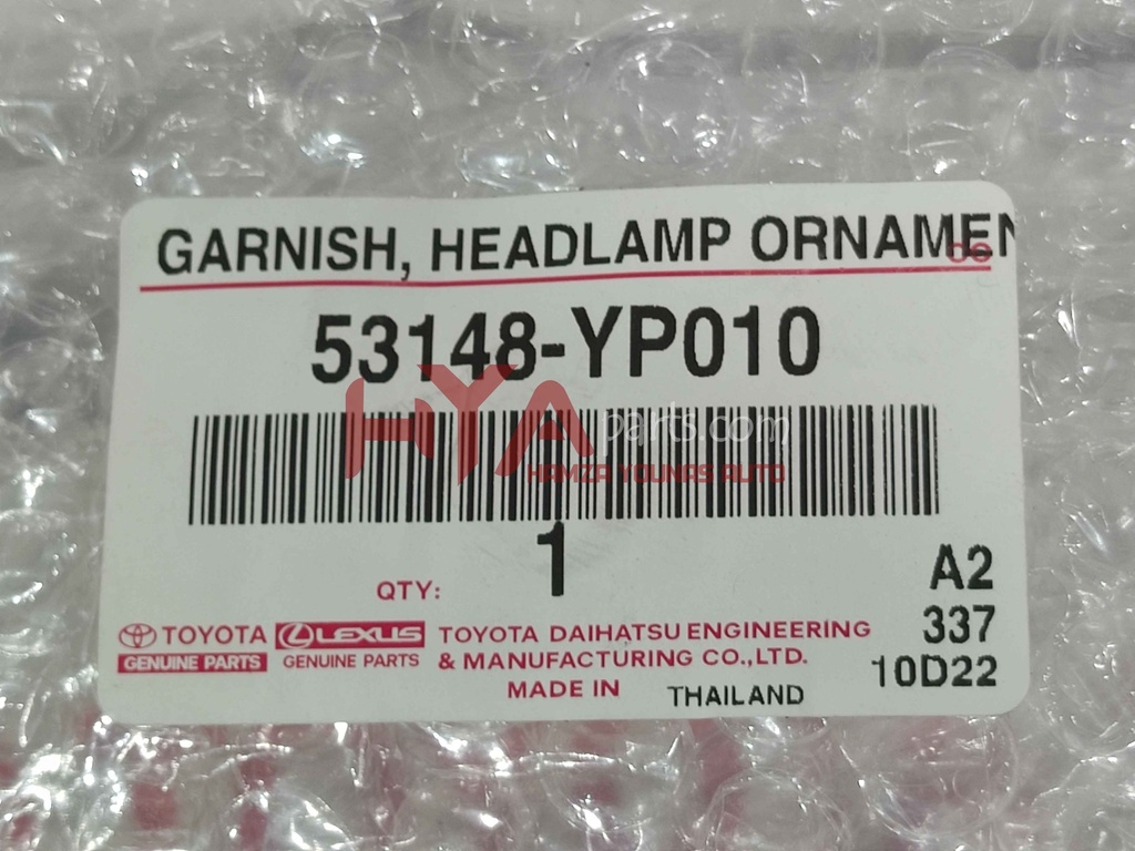 GARNISH, HEADLAMP ORNAMENT, LH