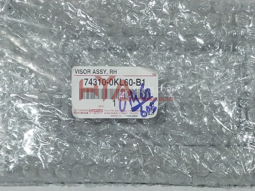 VISOR ASSY, RH