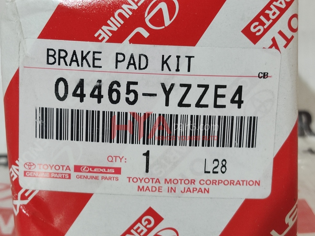 PAD KIT, DISC BRAKE, FRONT