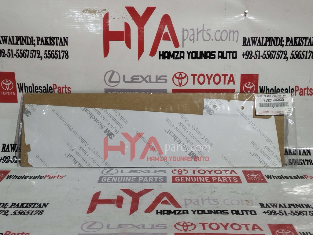 TAPE,BLACK OUT,NO.RH