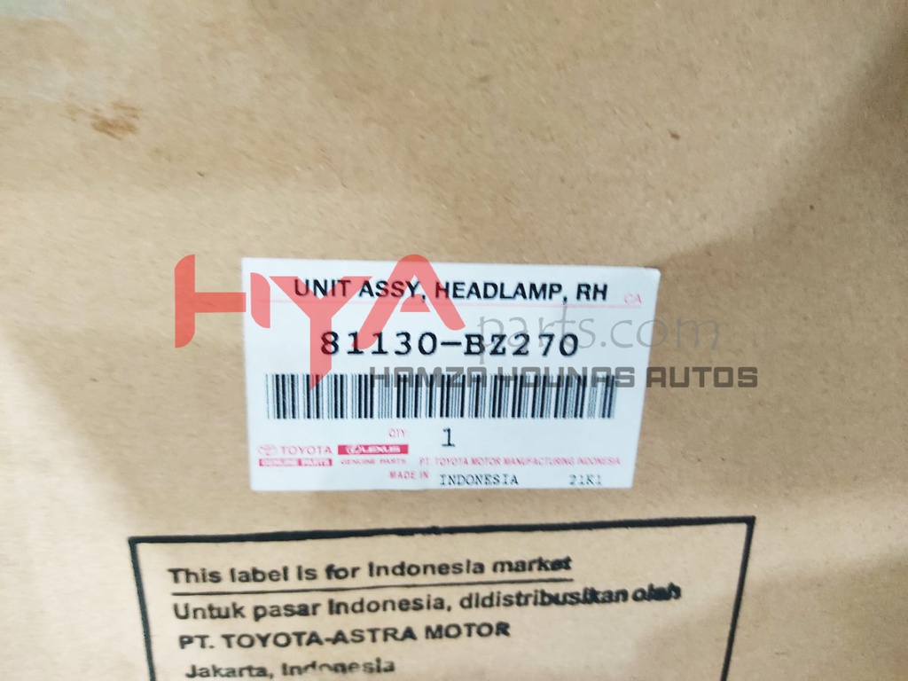 UNIT ASSY. HEADLAMP