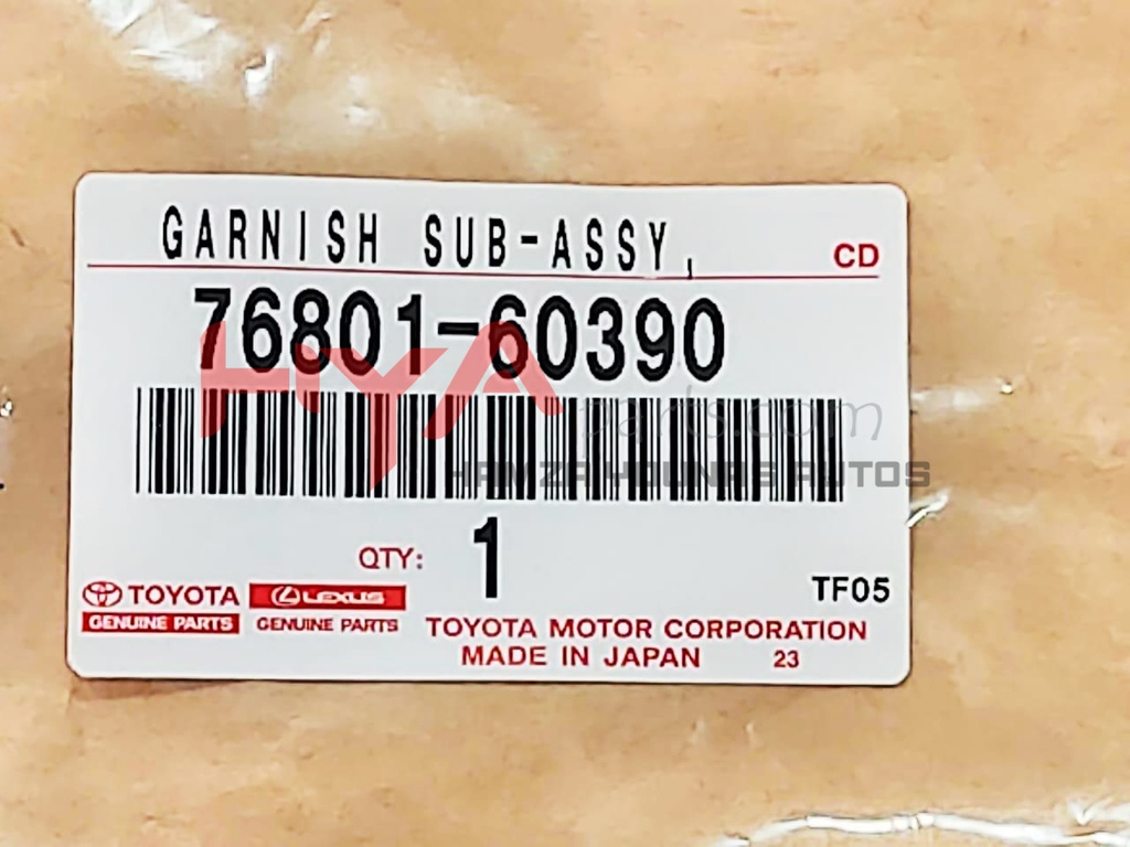 GARNISH SUB-ASSY, BACK DOOR, OUTSIDE RH