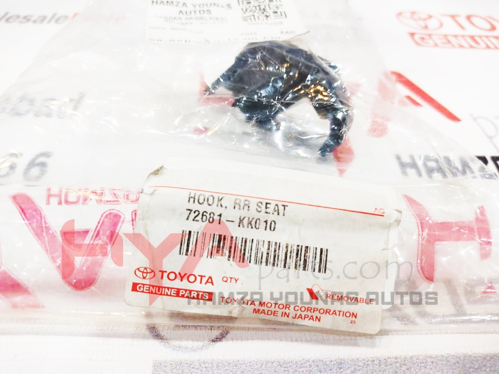 HOOK, REAR SEAT