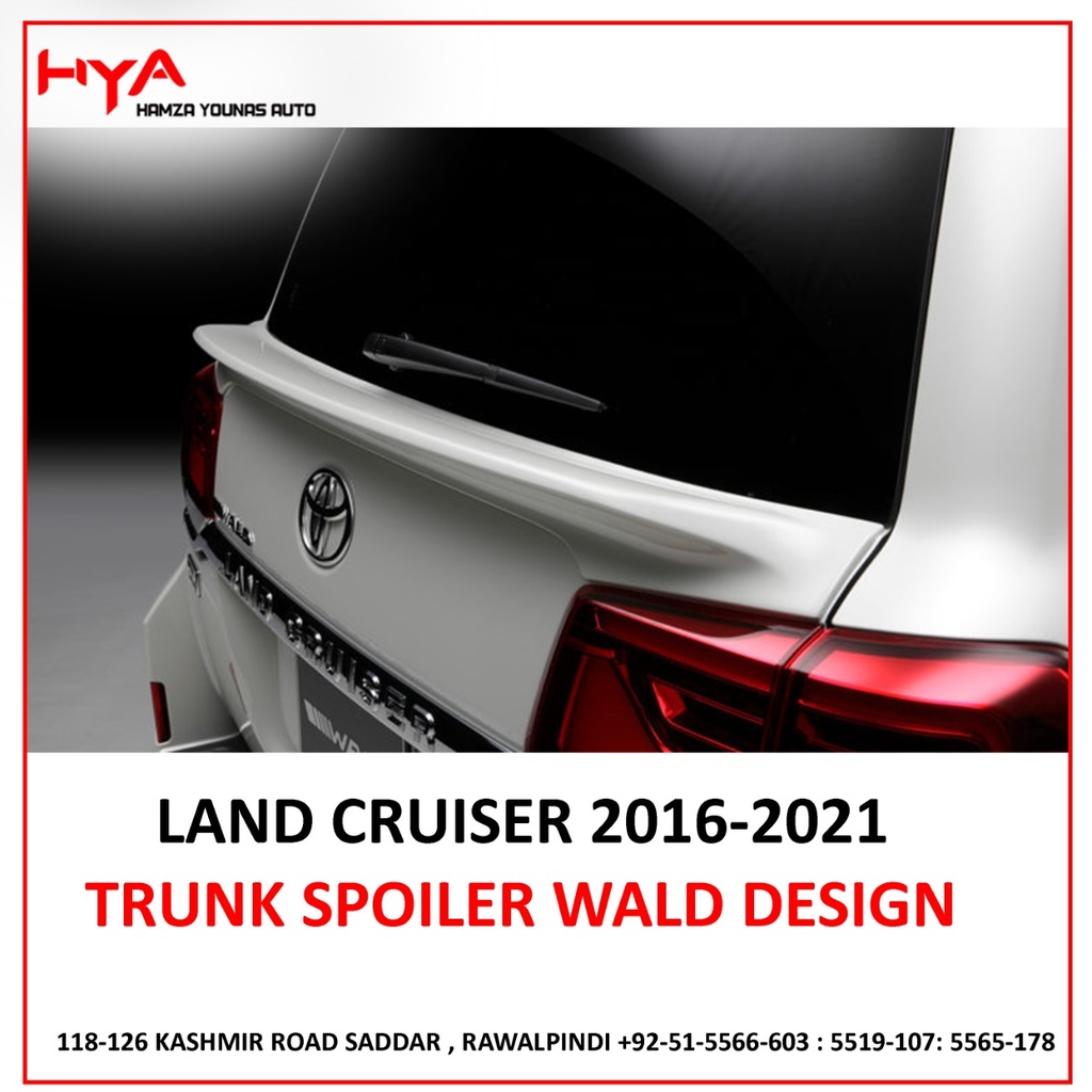 SPOILER LC-200-16-WALD-W-CH REAR DOOR SPOLILER LC 200 SERIES WALD WHITE CHINA