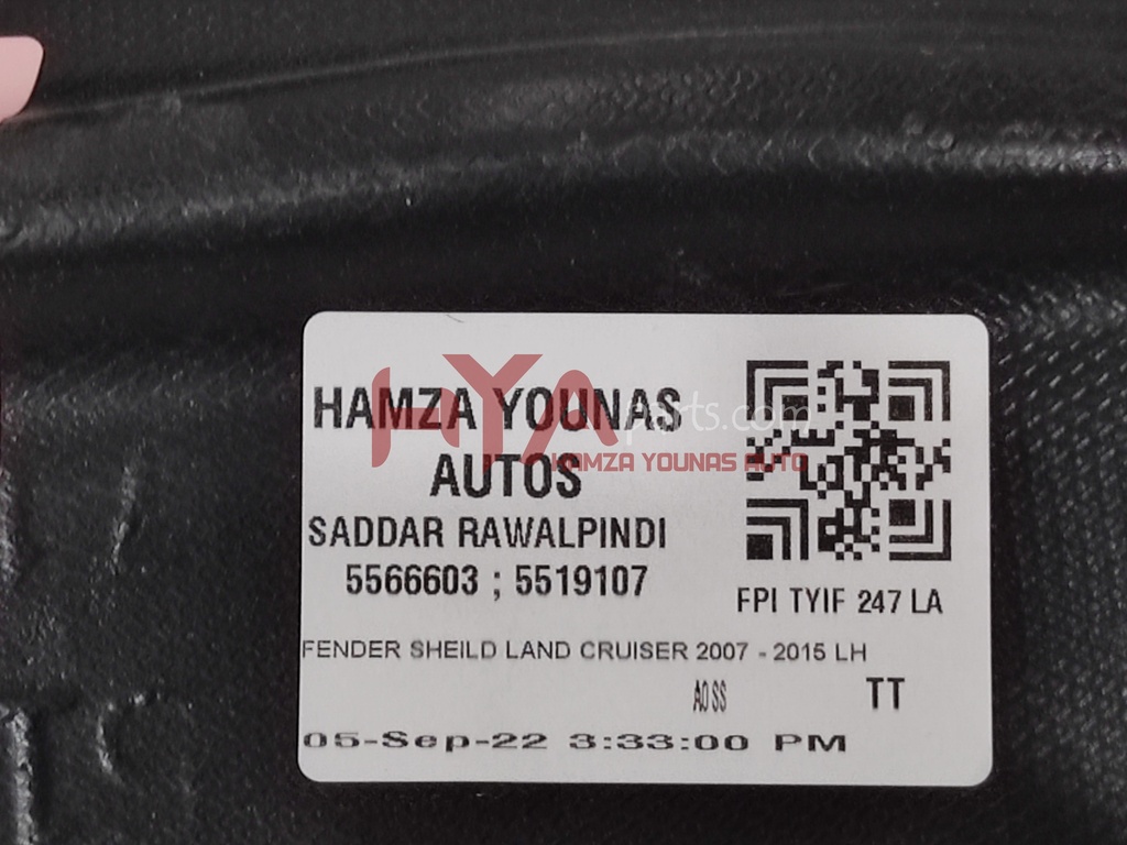 FENDER SHEILD LAND CRUISER 2007 - 2015 LH