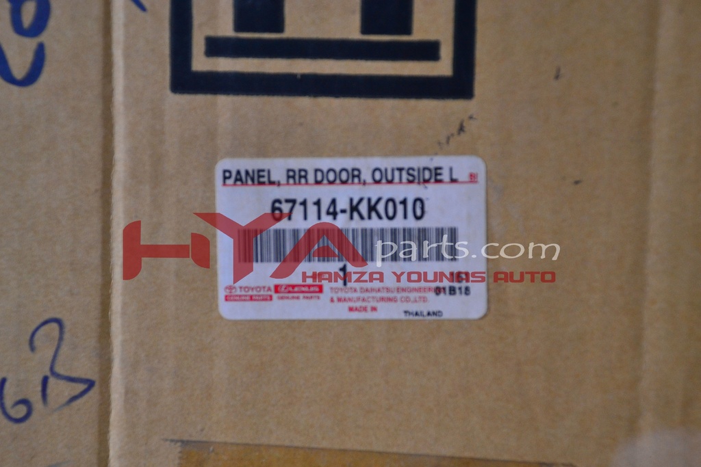 DOOR SKIN, REAR DOOR, OUTER LH