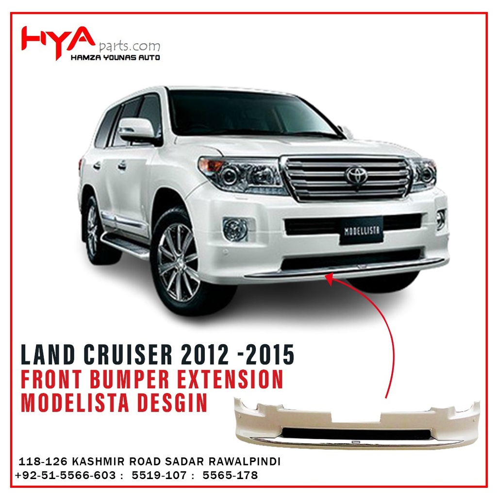 FRONT BUMPER EXTENSION 2012 MODELISTA