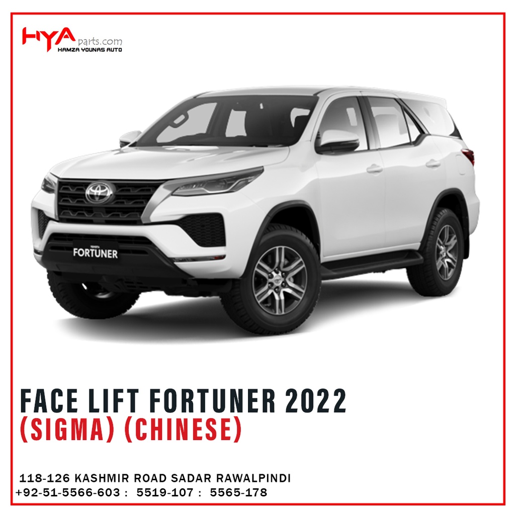 FACE LIFT FORTUNER 2022 CHINA