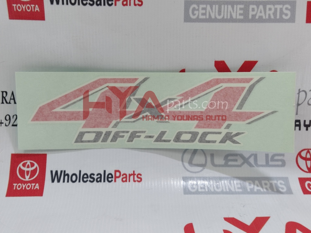 REAR FENDER STICKER REVO 4X4 DIFF-LOCK