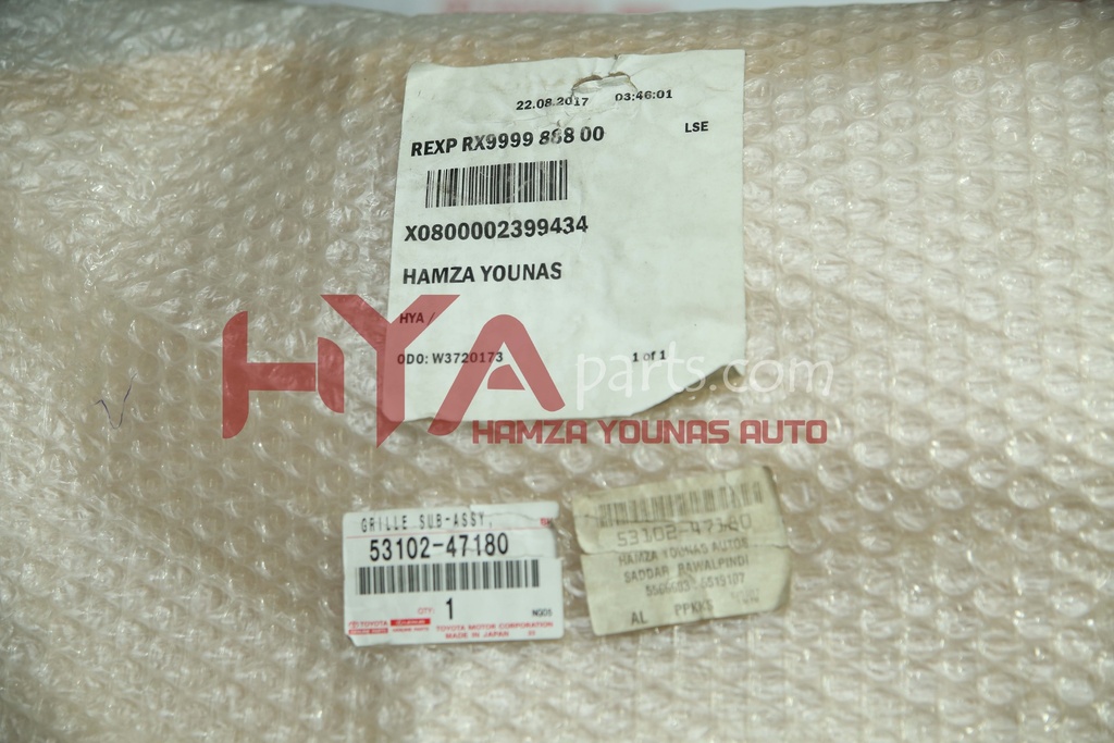 GRILLE SUB-ASSY, RADIATOR, LWR