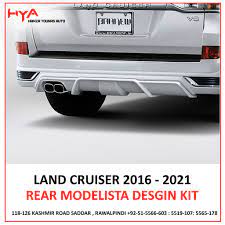REAR BUMPER EXTENSION LAND CRUISER 2016 - 2021 MODELISTA BLACK TAIWAN