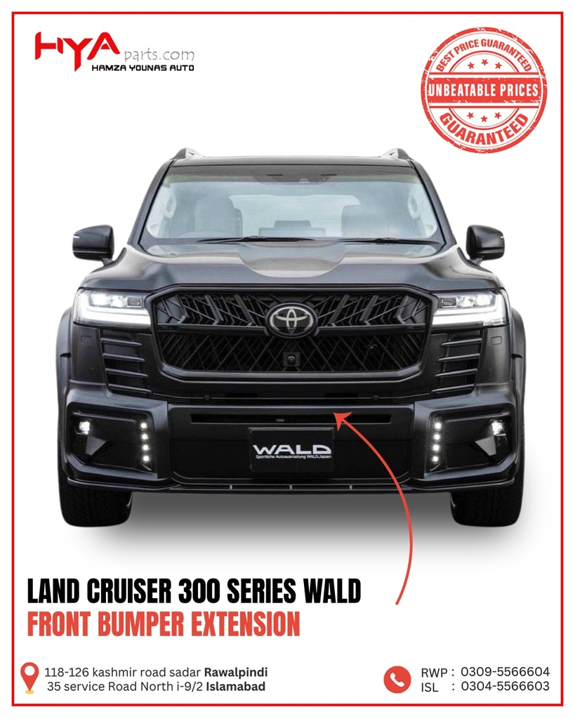 FRONT BUMPER EXTENSION LAND CRUISER 300 WALD
