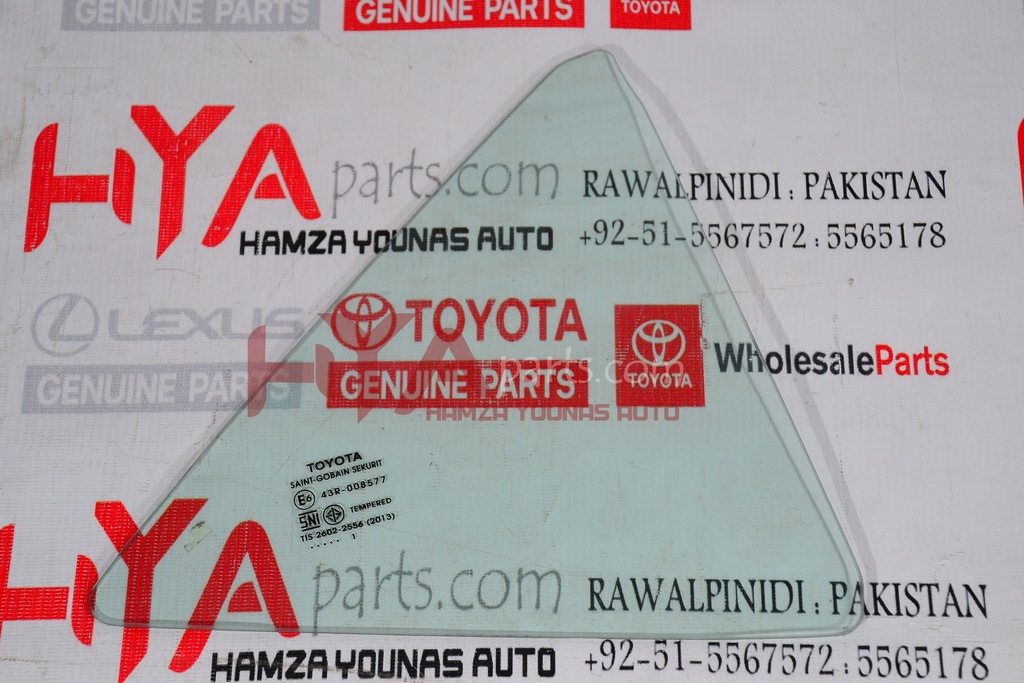 GLASS, REAR DOOR QUARTER WINDOW, RH