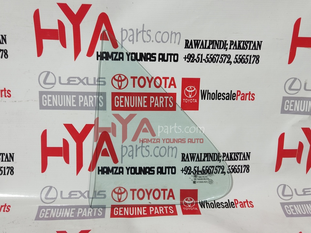 GLASS, REAR DOOR QUARTER WINDOW, LH