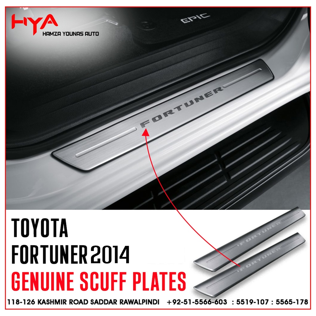 [PZ024-0K025-01] PZ024-0K025-01 [SCUFF PLATES FORTUNER 2014 TOYOTA GENUINE]