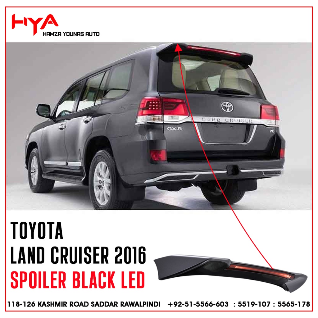 [SPOILER FJ-200-TW B] SPOILER FJ-200-TW B REAR TRUNK SPOILER LC 200 SERIES TAIWAN BLACK