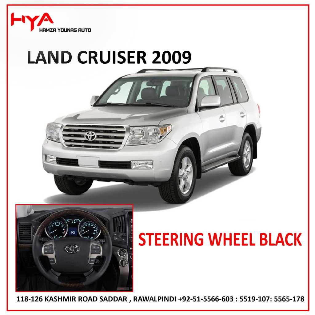 [SW LC-2009-BL-CH] STEERING WHEEL LAND CRUISER 2009 BLACK