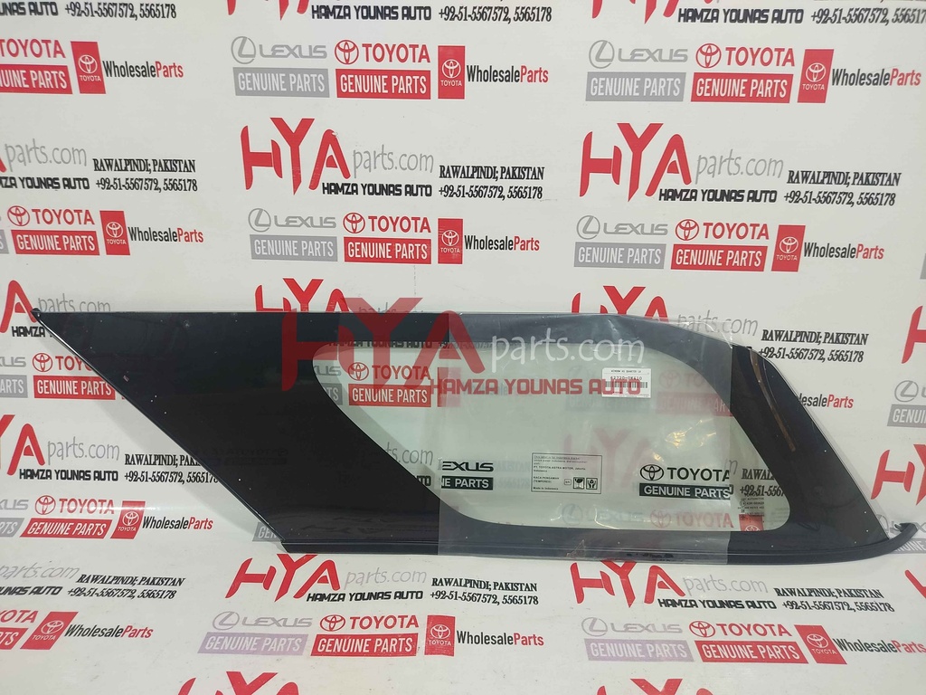 [62720-0K410] WINDOW ASSY, QUARTER, LH