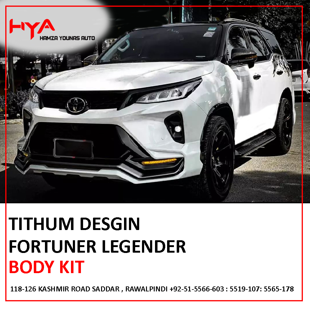 [703-FOR-LEG TITHUM-CH W] BODY KIT FORTUNER LEGENDER TITHUM STYLE CHINA WHITE
