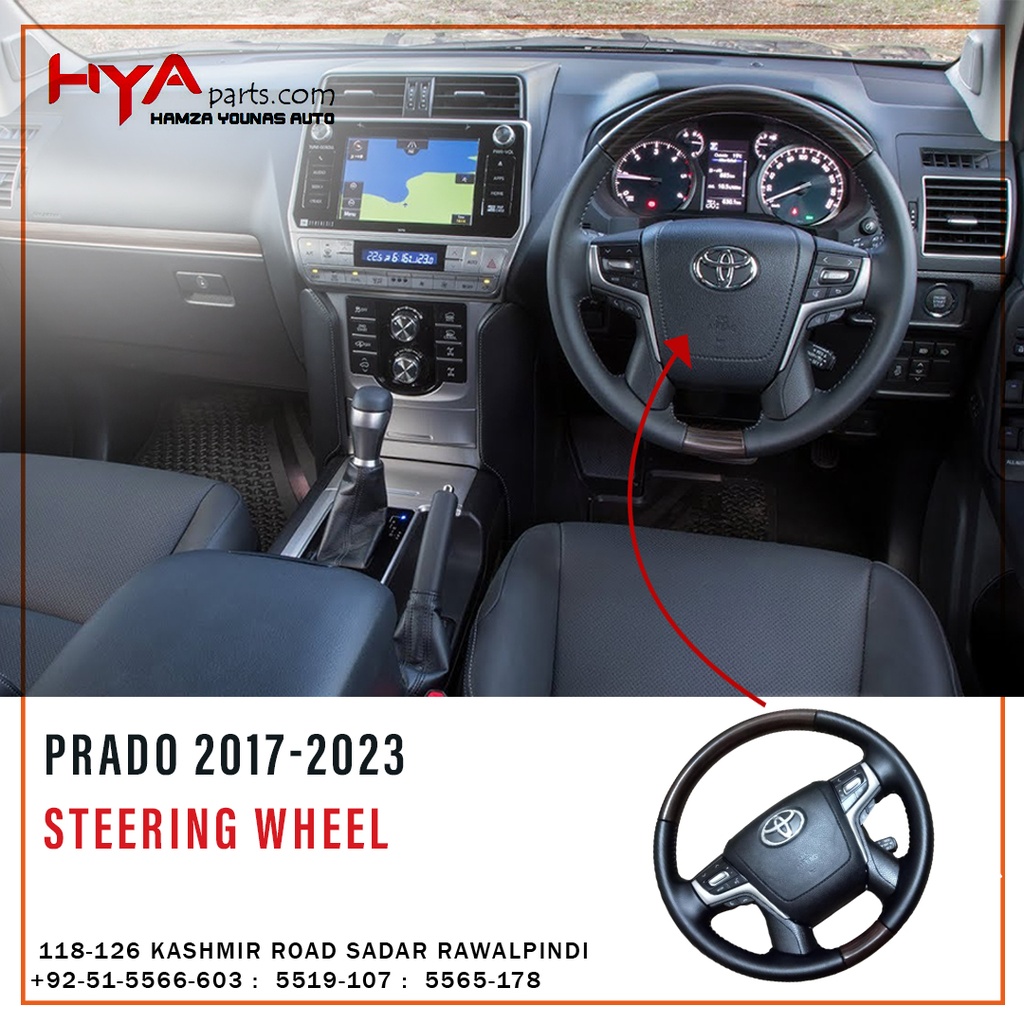 [SW FJ 150-2018-BL-CH] STEERING WHEEL PRADO 2018 BLACK CHINA