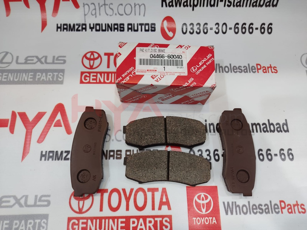 [04466-60040] PAD KIT, DISC BRAKE, REAR