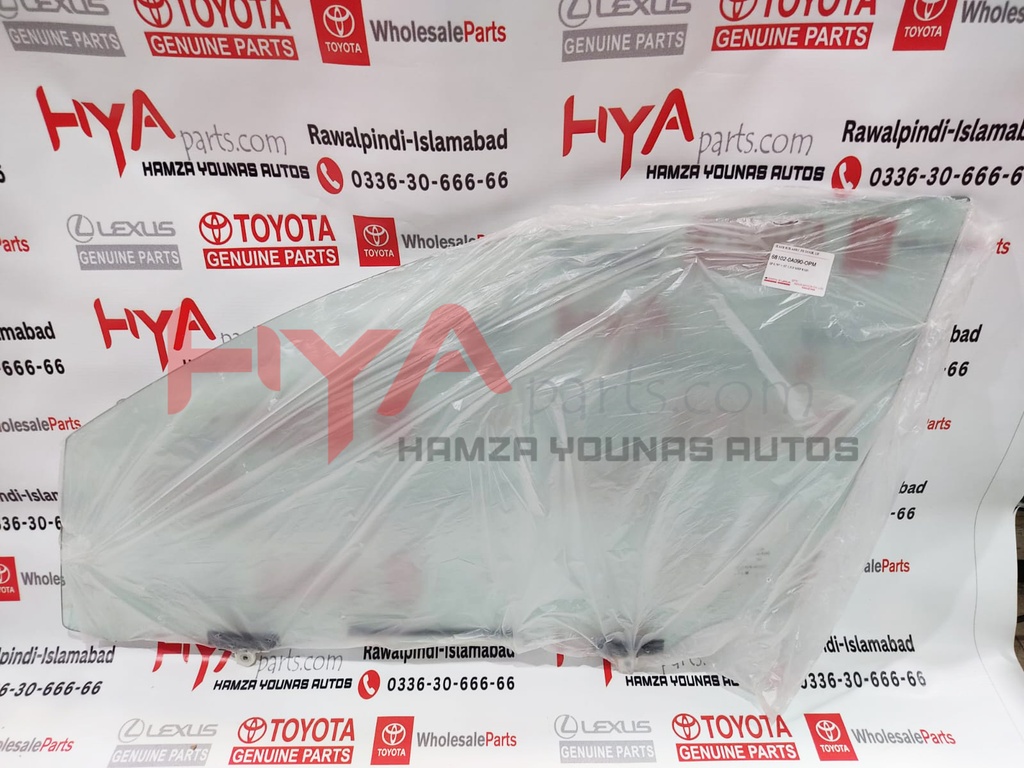 [68102-0A090-OPM] GLASS SUB-ASSY, FR DOOR, LH 