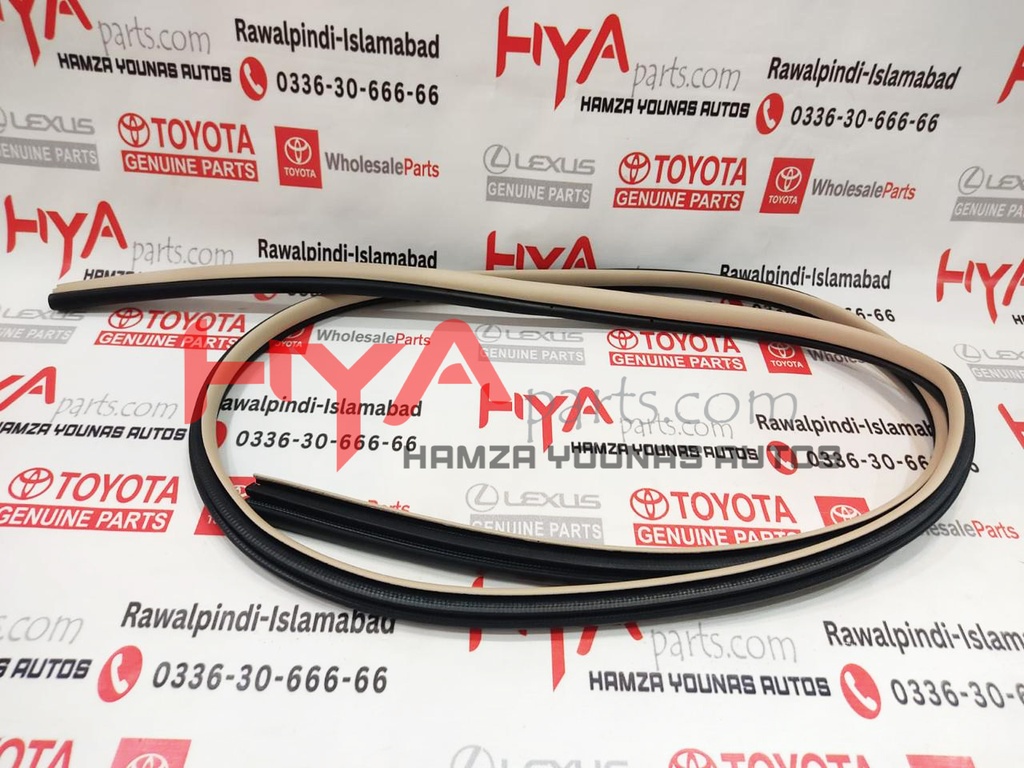 [62332-60090-E0] WEATHERSTRIP, REAR DOOR OPENING TRIM, LH