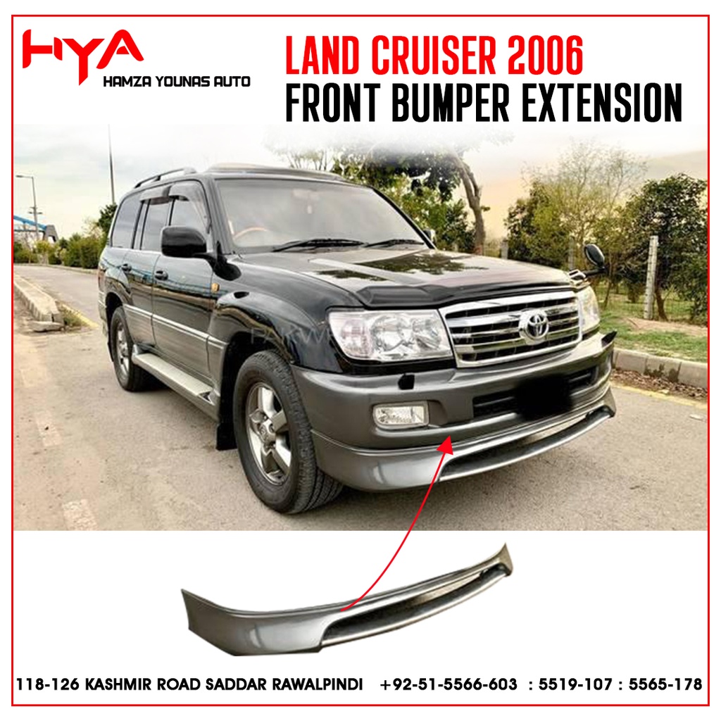 [703-FJ-100] FRONT BUMPER EXTENSION LAND CRUISER 2006