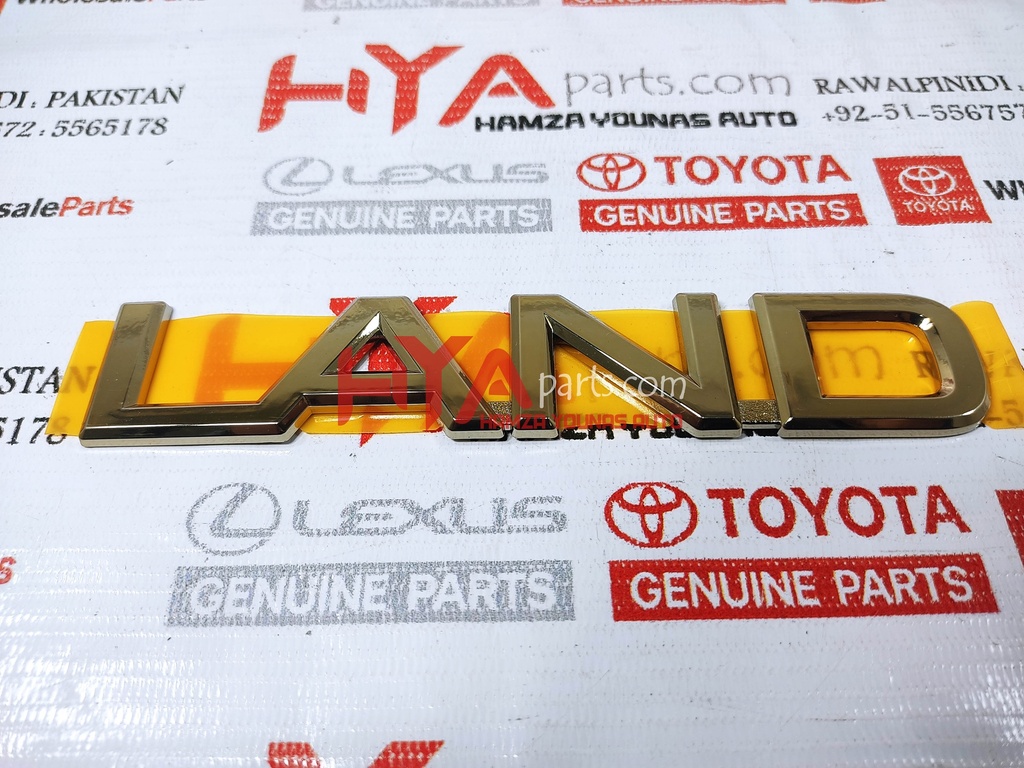 [75442-60160] PLATE, BACK DOOR NAME, NO.3