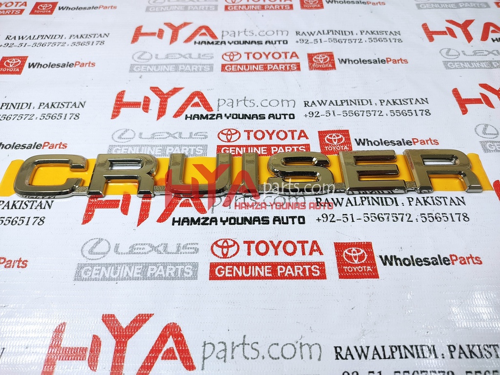 [75443-60050] PLATE, BACK DOOR NAME, NO.3