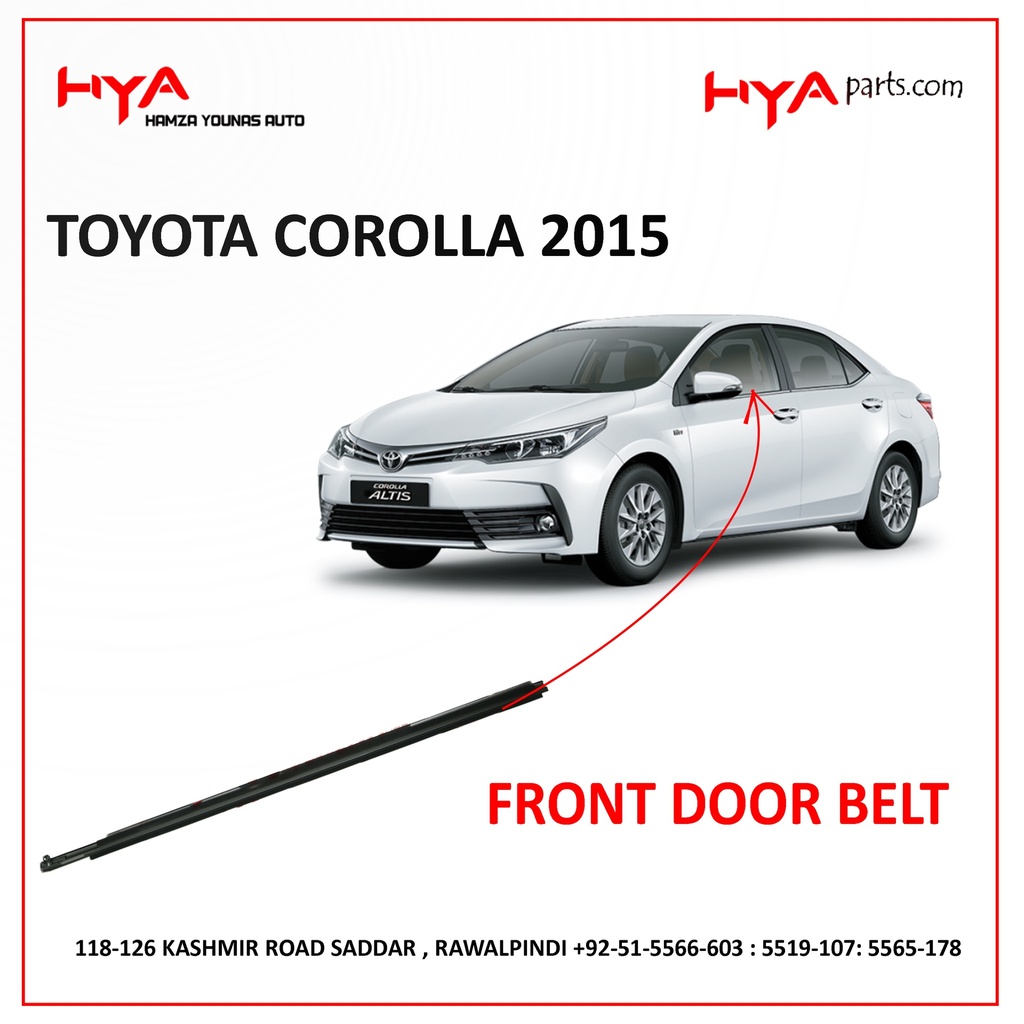 MOULDING ASSY, FRONT DOOR BELT, RH | H Y A parts