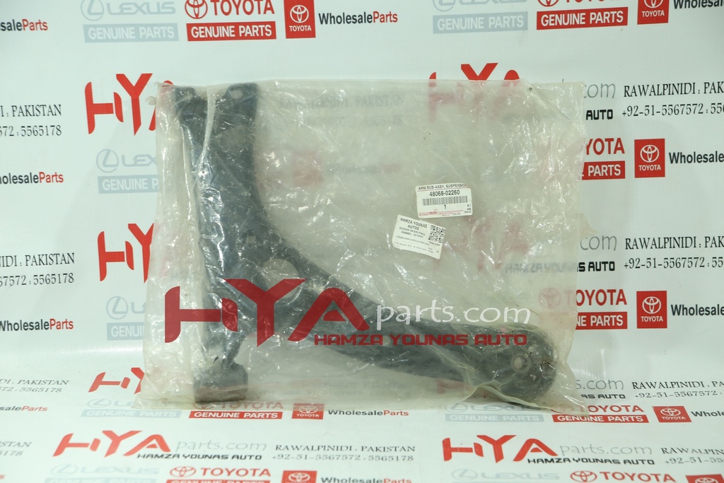 [48068-02260] ARM SUB-ASSY, FRONT SUSPENSION, LOWER NO.1 RH