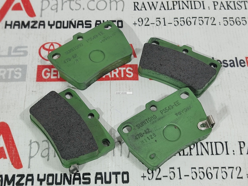[04466-42050] PAD KIT, DISC BRAKE, REAR