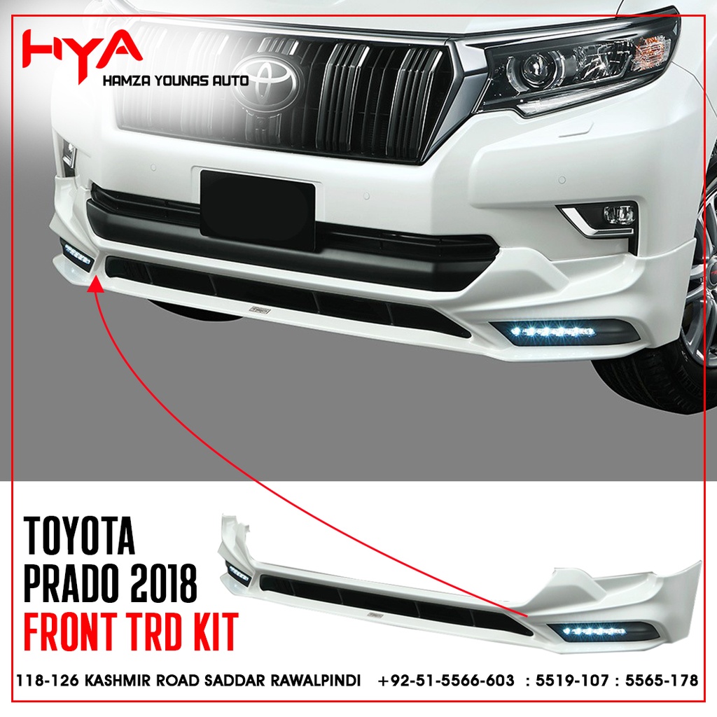 [703-FJ-150-18-CH TRD B] FRONT BUMPER EXTENSION PRADO 2018 TRD 