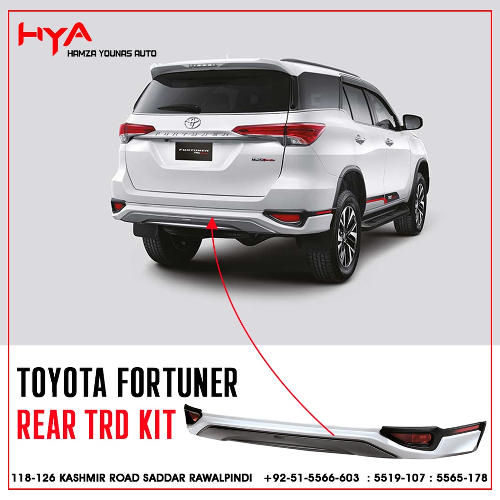 [703A-FORTUNER-18-TRD-TW] REAR BUMPER KIT FORTUNER 2017 TRD