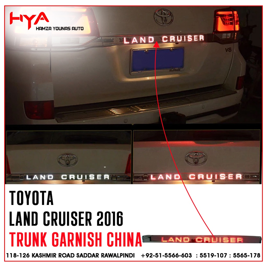 Syun TWT 76801-48440-A0 - Durable Back Door Garnish for Toyota